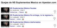 NS Suplementos México MEXICO