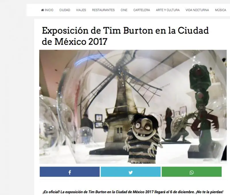 Exposición de Tim Burton