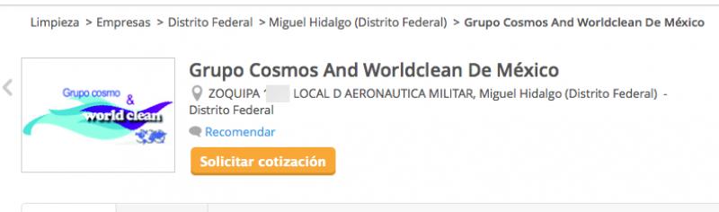 Grupo Cosmos and Worldclean de México