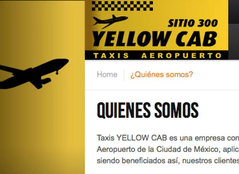 Yellow Cab Taxis Aeropuerto