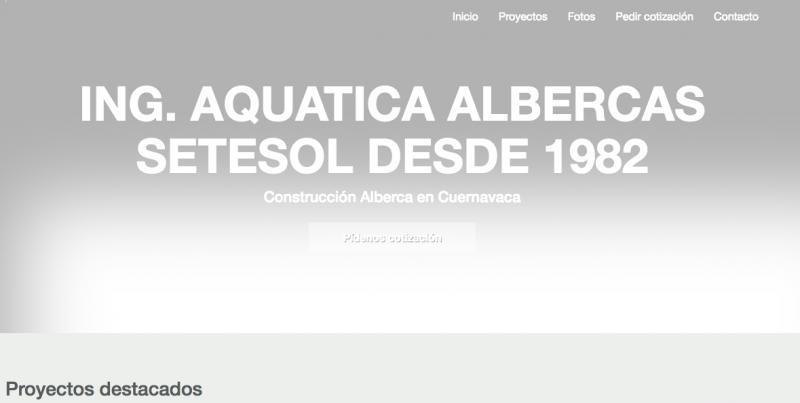Ing. Aquatica Albercas Setesol