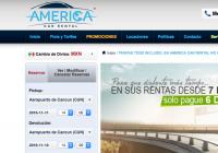 America Car Rental Cancún