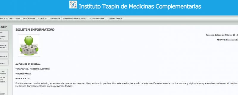 Instituto Tzapin de Medicinas Complementarias