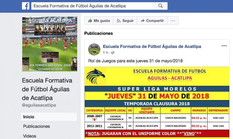 Escuela Formativa de Fútbol Águilas de Acatlipa
